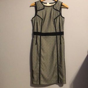 Black and White Pencil Dress
